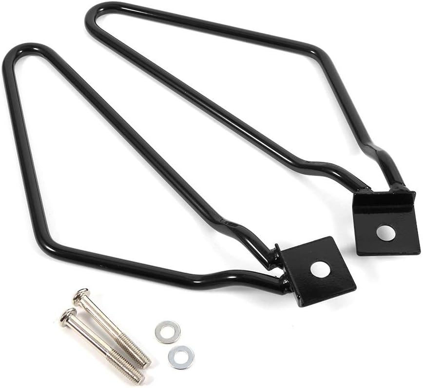Stück Motorrad-satteltaschenhalterungen, Motorrad-sitztaschenhalter, Satteltaschenstütze, Linke Und Rechte Lenkerbefestigungswinkel (schwarz)