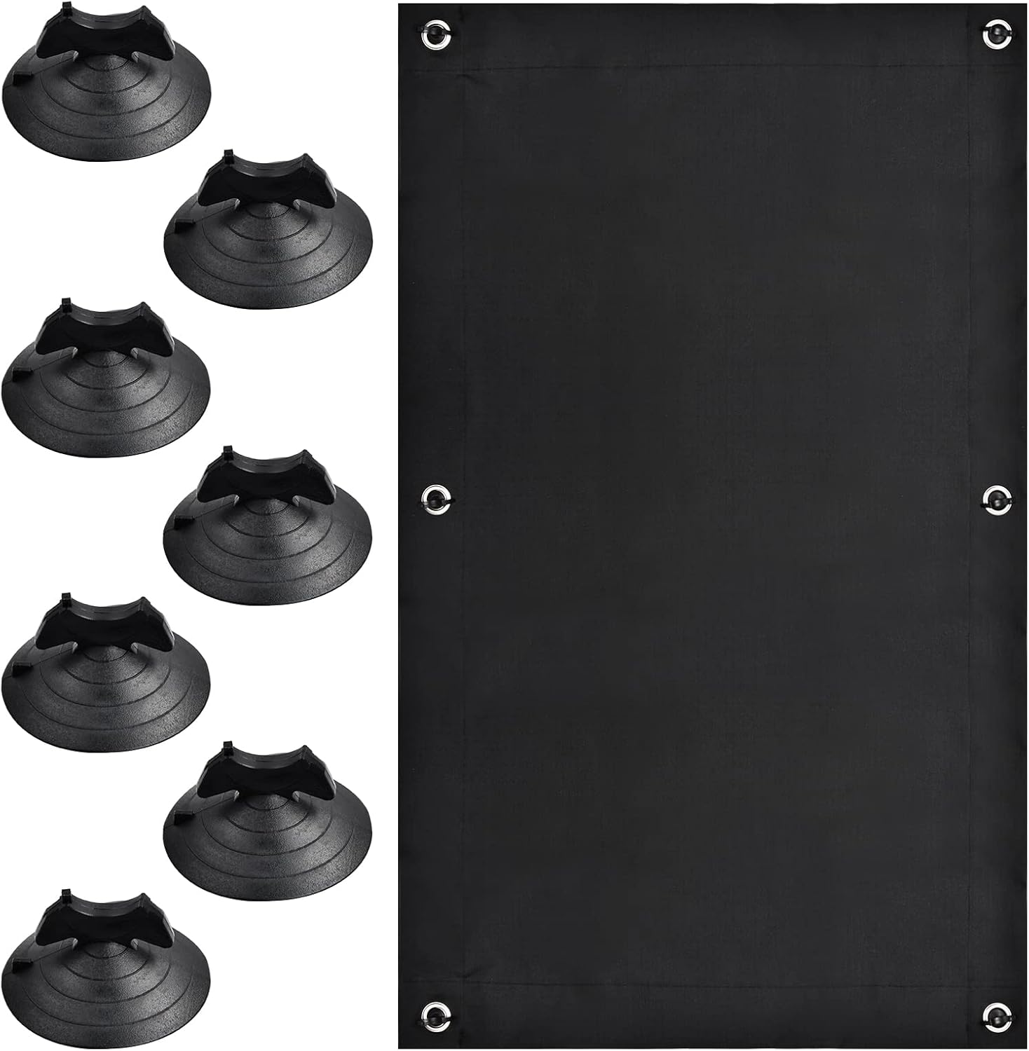 Verdunkelungsrollo Ohne Bohren, 48 X 93 Cm, Schwarz, Tragbarer Verdunkelungsvorhang Mit 7 Saugnäpfen, Verdunkelung, Sonnenschutz, Wärmedämmung, Rollo Für Dachfenster, Schlafzimmer, Gärten, Autos