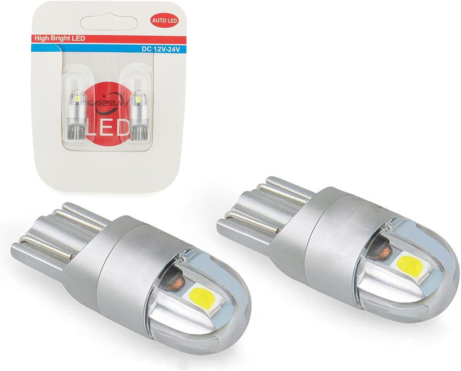 Für T10 W5w Led-positionsleuchten, Parkleuchten, 12 V, 6000 K, Weiß, 168 194 Led-blinker Für Kennzeichenbeleuchtung, Auto, Motorrad