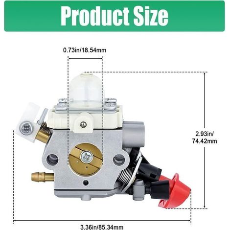 C1m-s267a Kit De Carburateur Pour Coupe-herbe Stihl Fs40 Fs50 Fs56 Fs70 Fc56 Fc70 Ht56 Ht56c Kn56 Débroussailleuse Carburateur Remplace