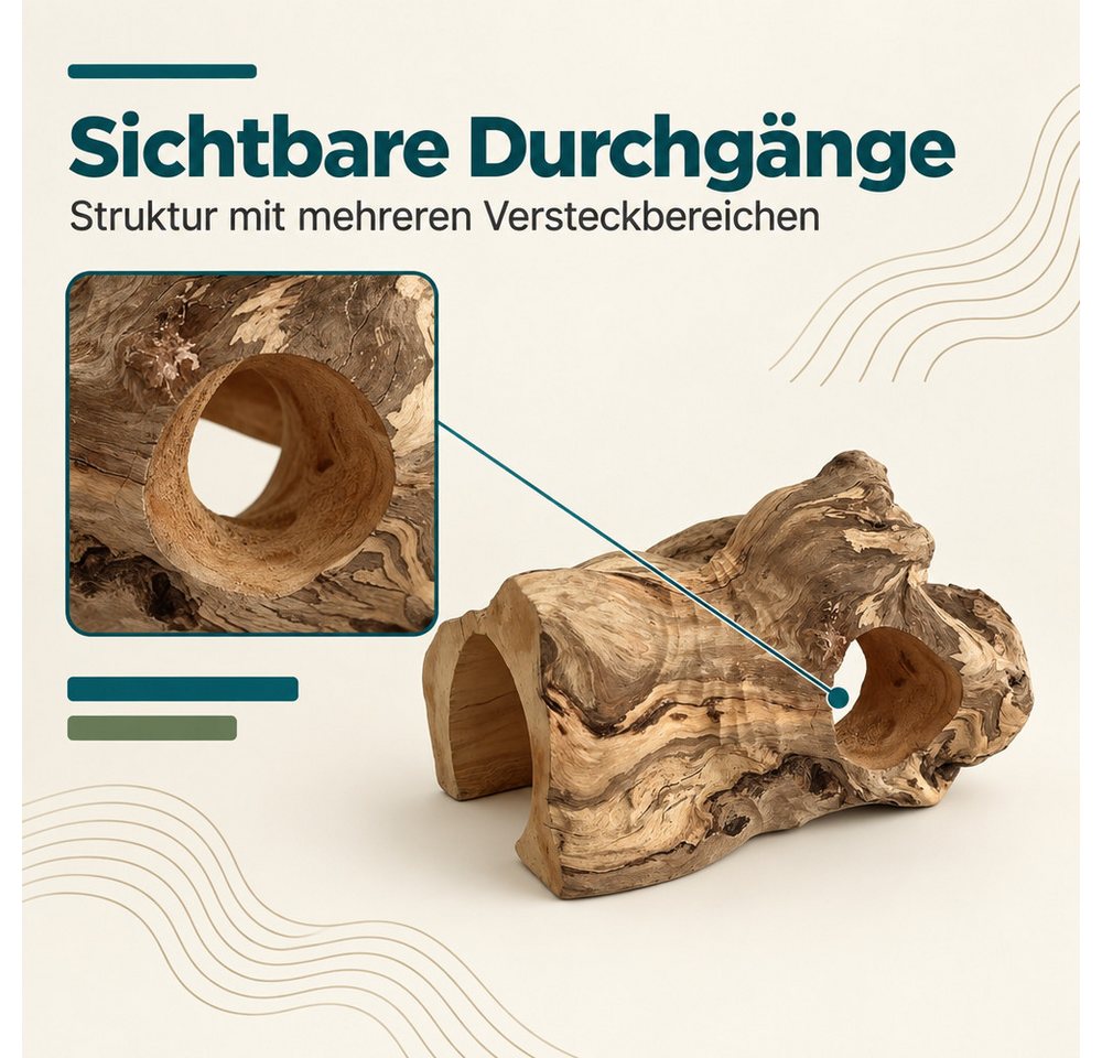 Aquaone Javaholz Aquarium Höhle 15cm Versteck Für Garnelen & Welse Bild 5