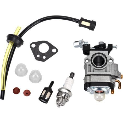 Kit De Carburador Para Desbrozadora De 52 Cc, 49 Cc Y 43 Cc Para Motor De Dos Tiempos Con Línea De Combustible, Bujía, Junta, Bomba De Cebado
