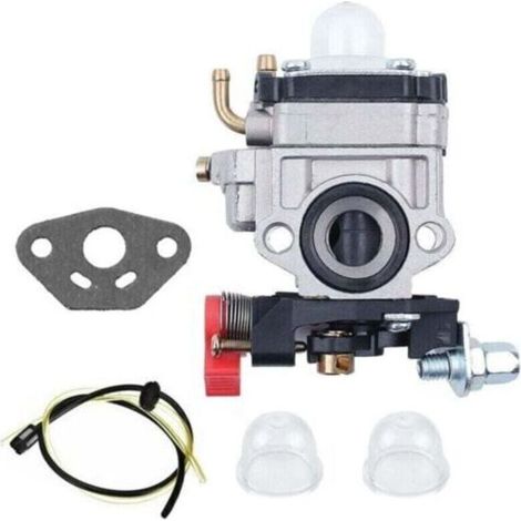 Carburateur Compatible Avec Walbro Type Wyj 26cc-33cc Débroussailleuses Et Tondeuses À , Xu,gazon Avec Entretoise De Pompe Primaire Kit Complet De Tuyaux De Carburant Déplacement Par Poweka -