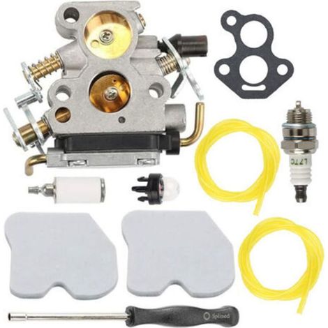 Kit Carburateur Husqvarna 235, 236e, 240e Pour Trononneuse Zama C1t-w33, Cs2234, Gz380, Comprend Des Joints, Des Bougies D'Allumage, Des Conduites De Carburant Et D'Autres Accessoire