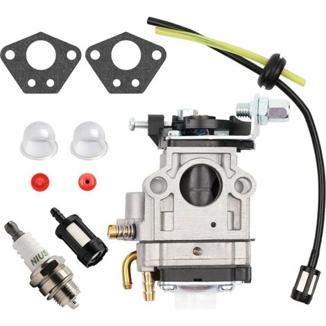 Carburateur Débroussailleuse 52cc 49cc 43cc Kit Avec Joint Tuyau Bougie Filtre À Essence