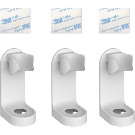3 Pcs Support De Brosse À Dents Électrique, Support De Brosse À Dents Mural Autocollant, Support À Ventouse Pour Dentifrice Brosse À Dents Tête De Brosse À Dents Électrique - Type Universel,