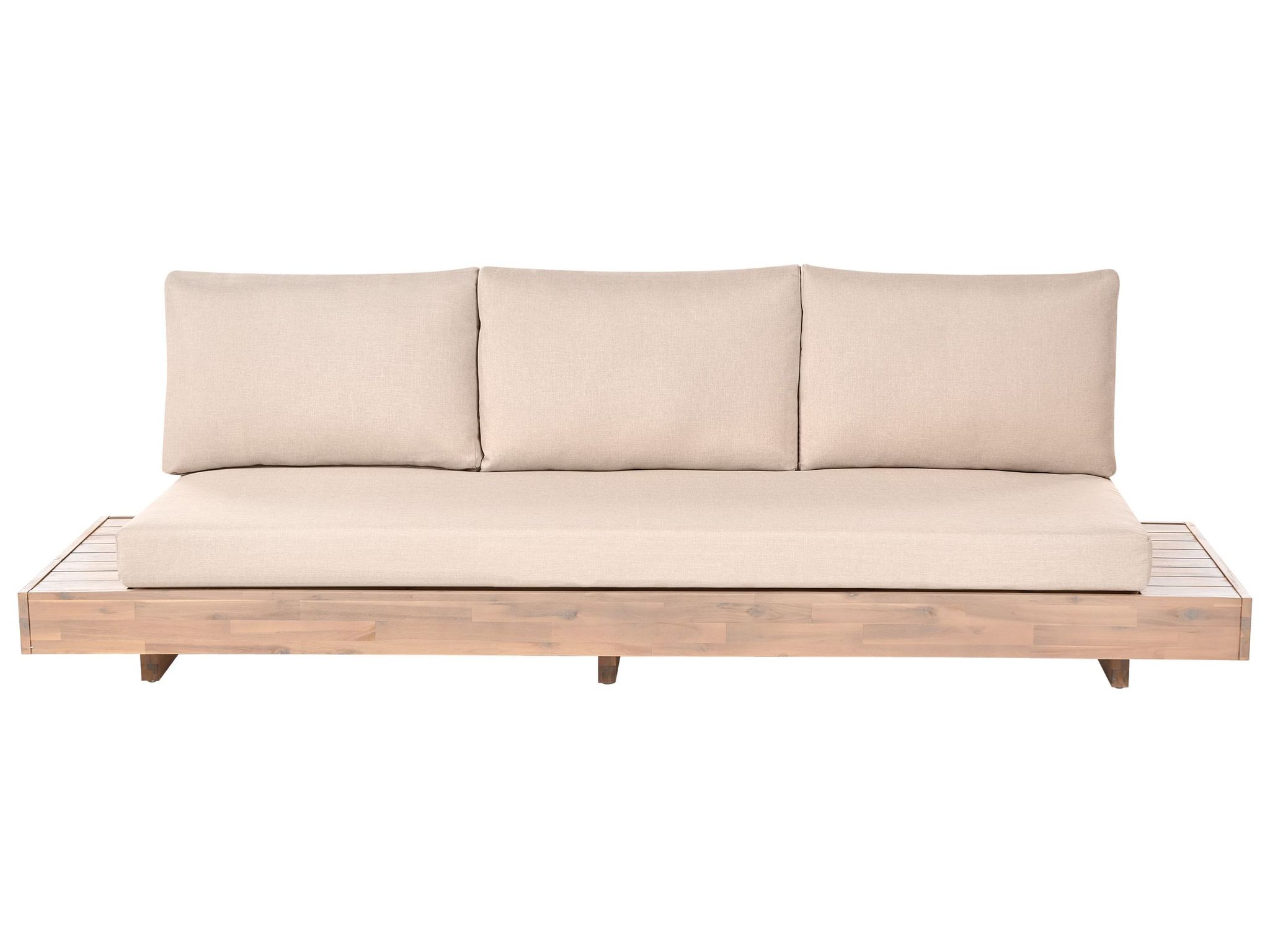 Gartensofa 3-sitzer Marettimo Zertifiziertes Akazienholz Beige
