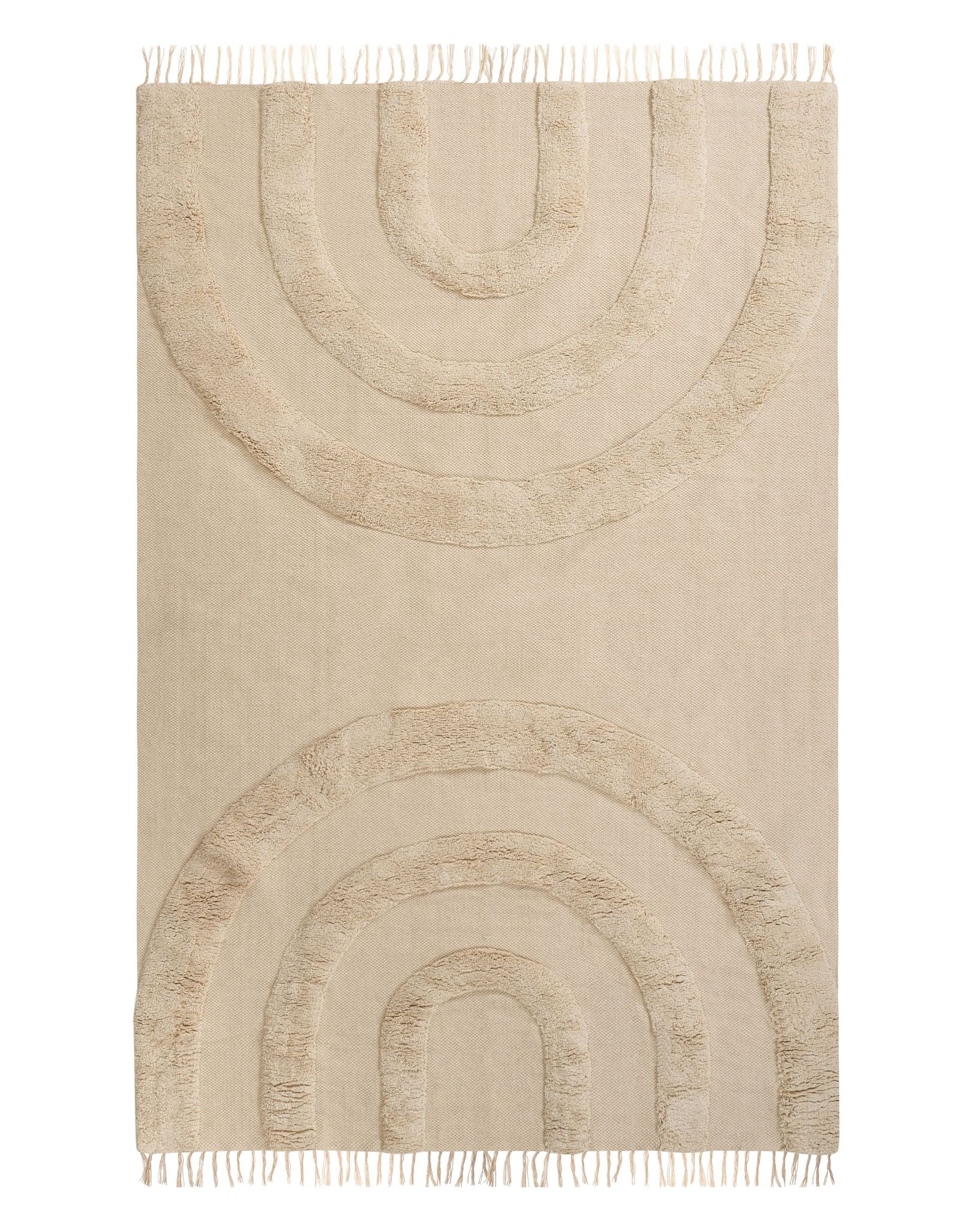 Kinderteppich Nako Beige 140 X 200 Cm Baumwolle