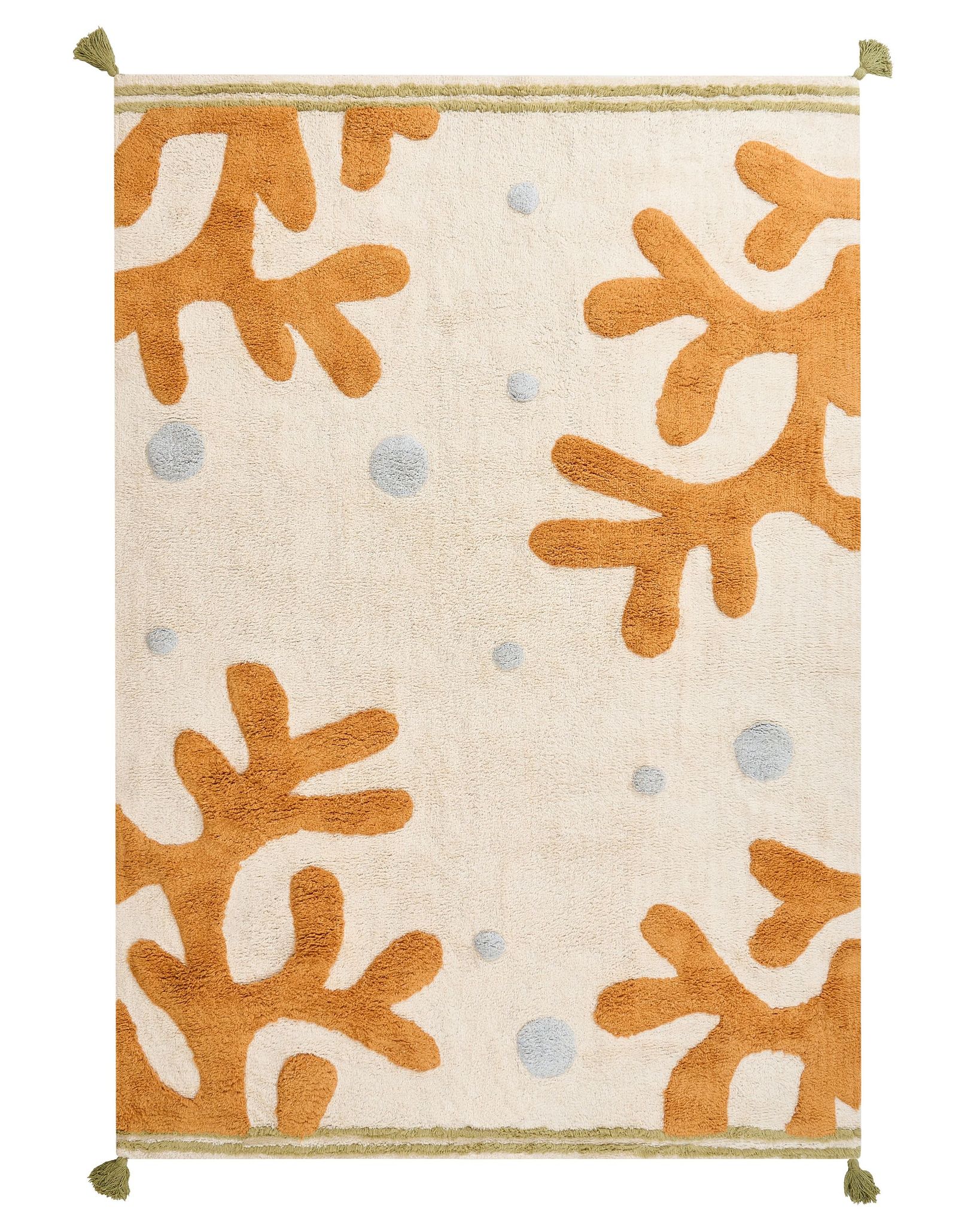 Kinderteppich Jajpur Hellbeige 140 X 200 Cm Baumwolle