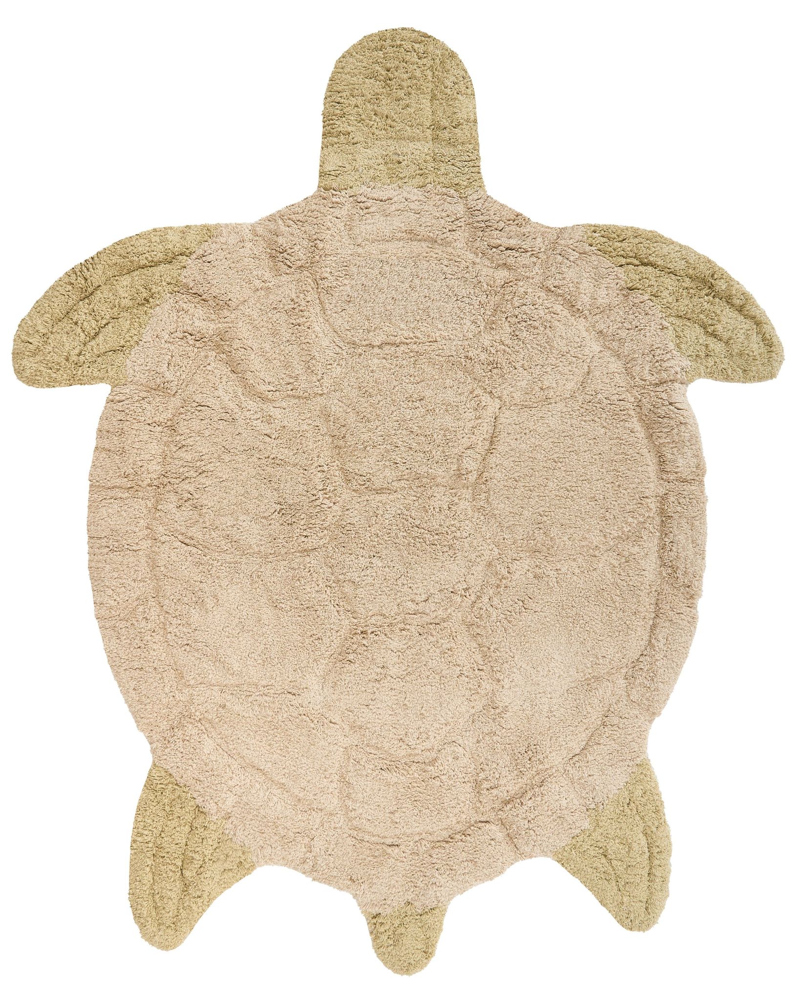Kinderteppich Tortie Beige 110 X 130 Cm Baumwolle