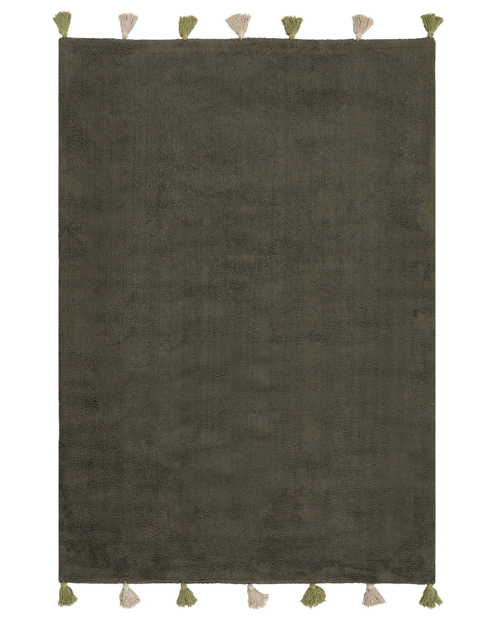 Kinderteppich Kodinhi Dunkelgrün 140 X 200 Cm Baumwolle