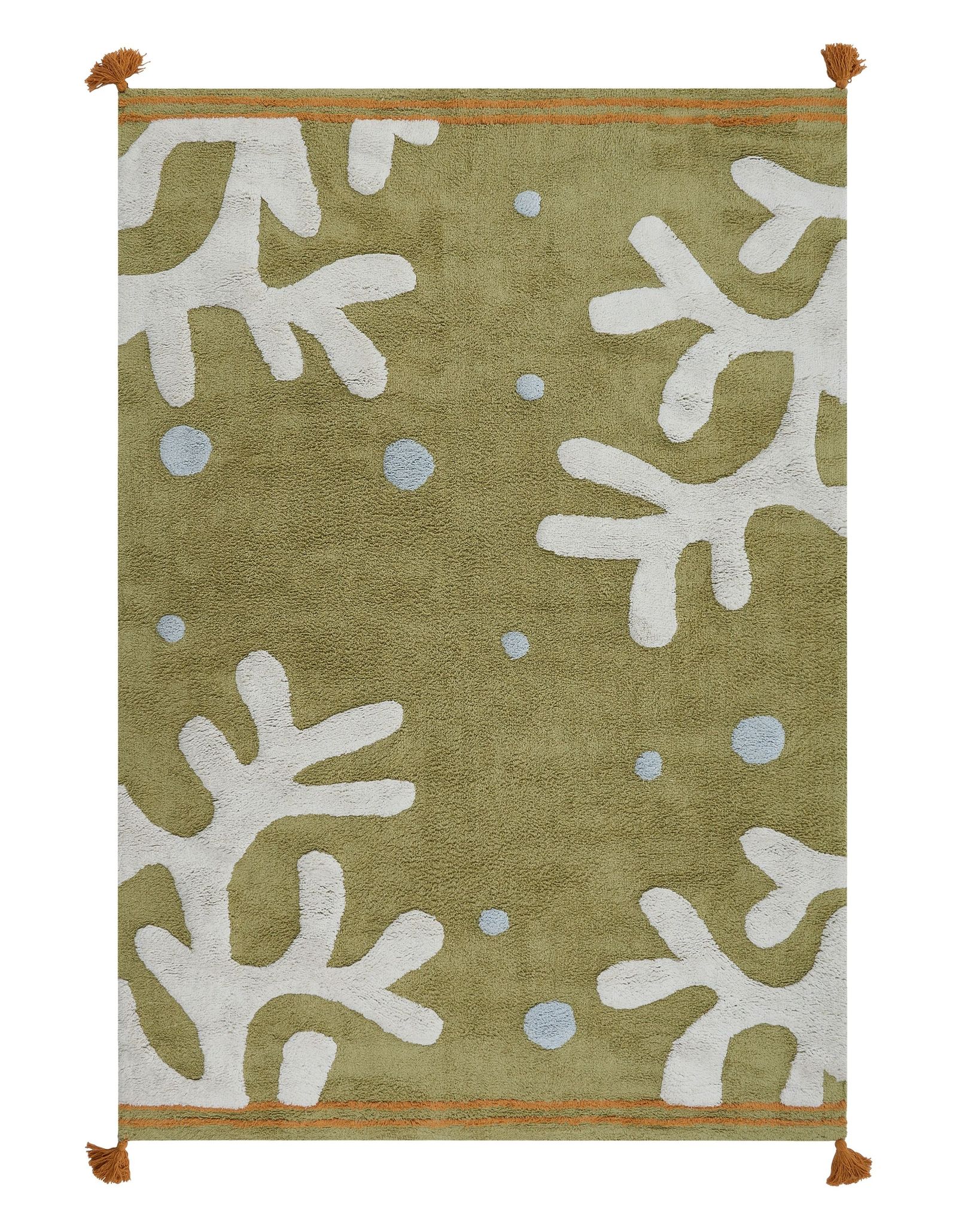 Kinderteppich Jajpur Grün 140 X 200 Cm Baumwolle