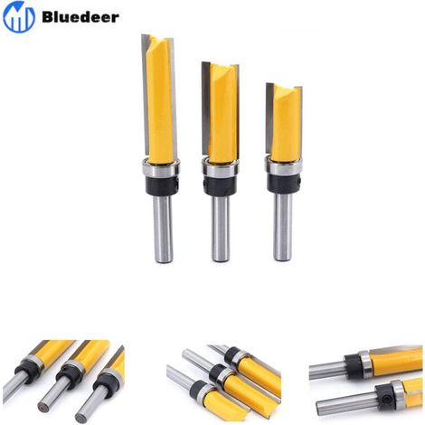 3-teiliges Fräser-set Für Oberfräsen Und Trimmer, 8 Mm – Schnittdurchmesser 15,9 Mm – Schnittlänge 30/40/50 Mm – Für Hart- Und Weichholz – Zhuoxuan
