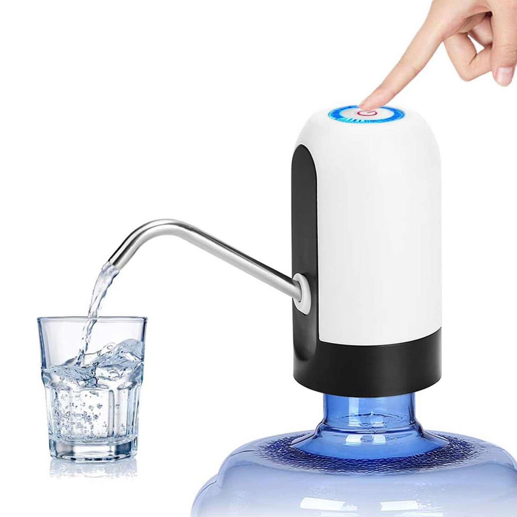 Elektrischer Wasserspender – Weiß, Leise Und Leistungsstark, Wiederaufladbar, Für Den Heimgebrauch, Großes Fassungsvermögen, Geeignet Für Tisch- Oder Bodenaufstellung, Hoher Preis Und Optimale Qualitä
