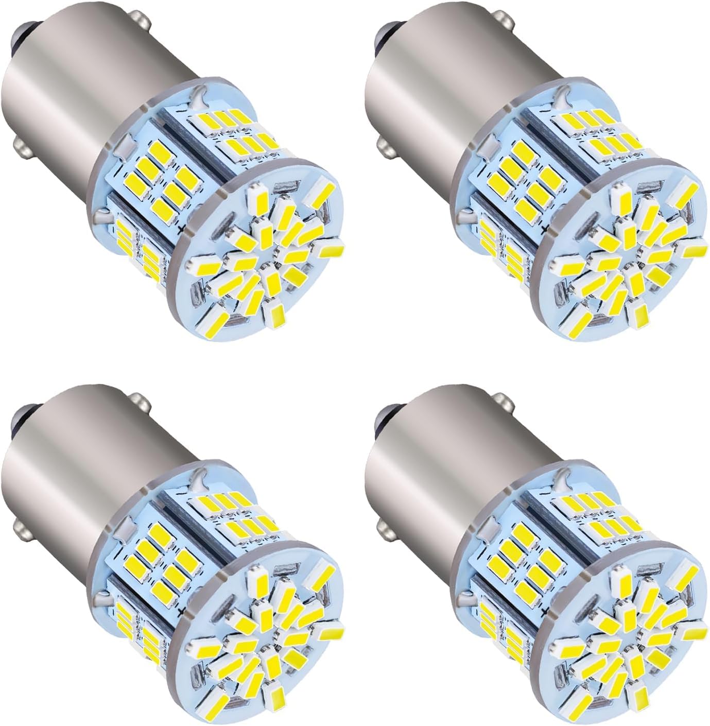 4er-pack 12v 1156 Weiße Led-lampen Für Autos - Vielseitige Led-beleuchtung Für Rückfahr-, Positions- Und Parkleuchten - Ideal Für Autos, Motorräder, Wohnmobile Und Heimwerkerprojekte