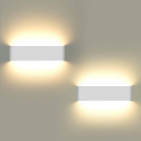 Stoex – 12w Led-wandleuchte Für Den Innenbereich – Rostfreies Aluminium – 6000k Kaltweißes Licht – Modernes, Geschwungenes Design Für Wohnzimmer Und Veranda