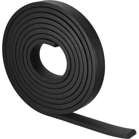 Rechteckige Dichtungsleiste Aus Vollgummi, Schwarz, 30 Mm Breit, 10 Mm Dick – 4 M