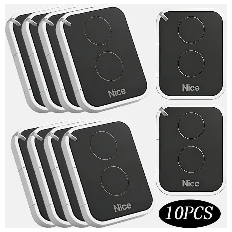 10er-pack Nice Era-one On2e Fernbedienungen – 2 Kanäle – 433,92 Mhz Frequenz – Reichweite Bis Zu 200 Meter – Kompatibel Mit Nice Motoren