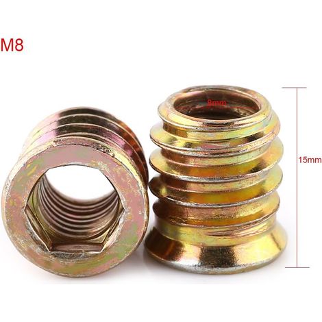 Packung Mit 20 M8-sechskantmuttern Aus Zinklegierung, Sortiment An Gewindemuttern Aus Zinklegierung (m815 Mm) – Rwe-sechskantmutter