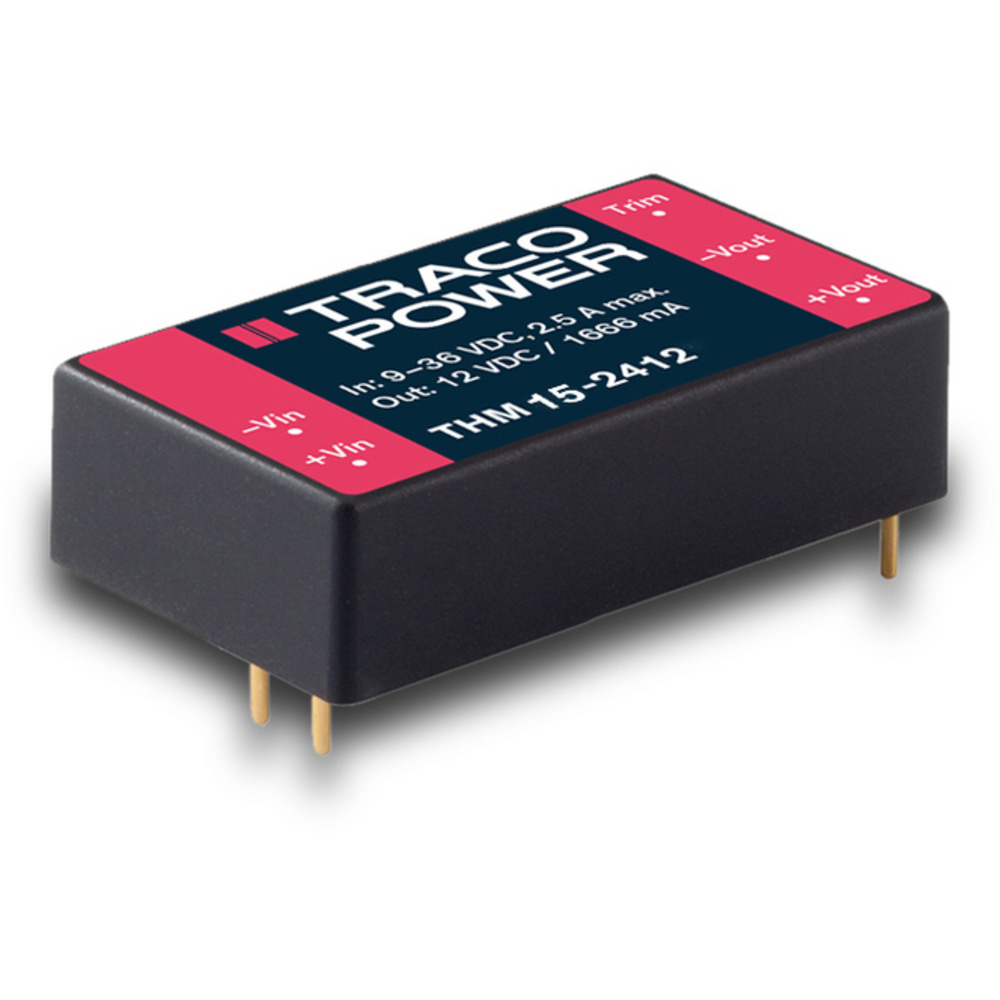 Tracopower Thm 15-1212 Dc/dc-wandler, Print 1.25 A 15 W Anzahl Ausgänge: 1 X Inhalt 1 St.