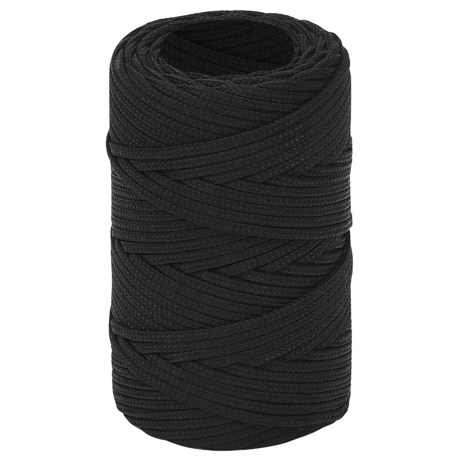 Mehrzweck-allzweckseil 2 Mm 100 M Schwarz Pp Vidaxl