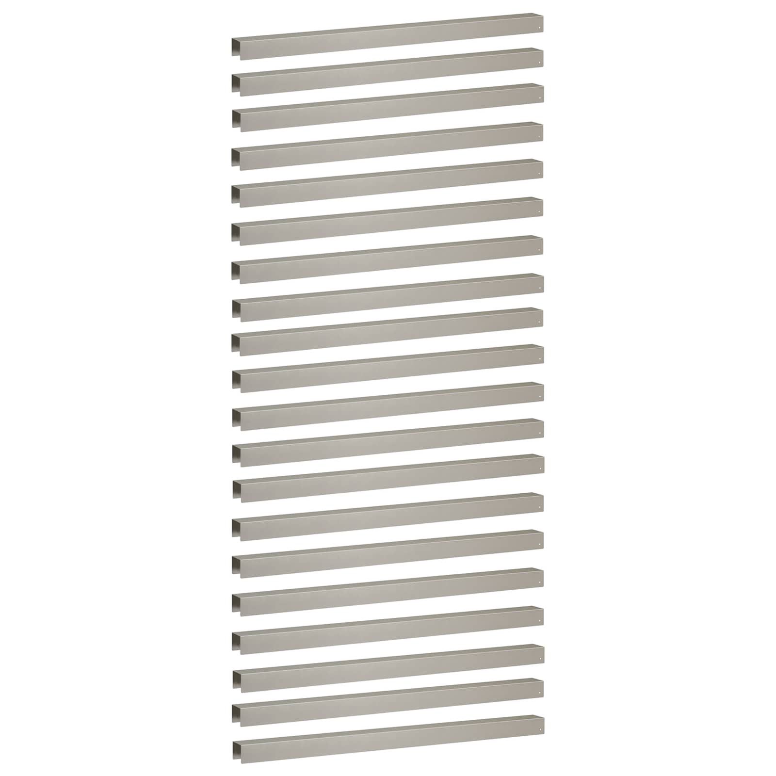 Garten-abdeckprofil 20 Stk. 100 X 6 X 5 Cm Edelstahl Silber Vidaxl