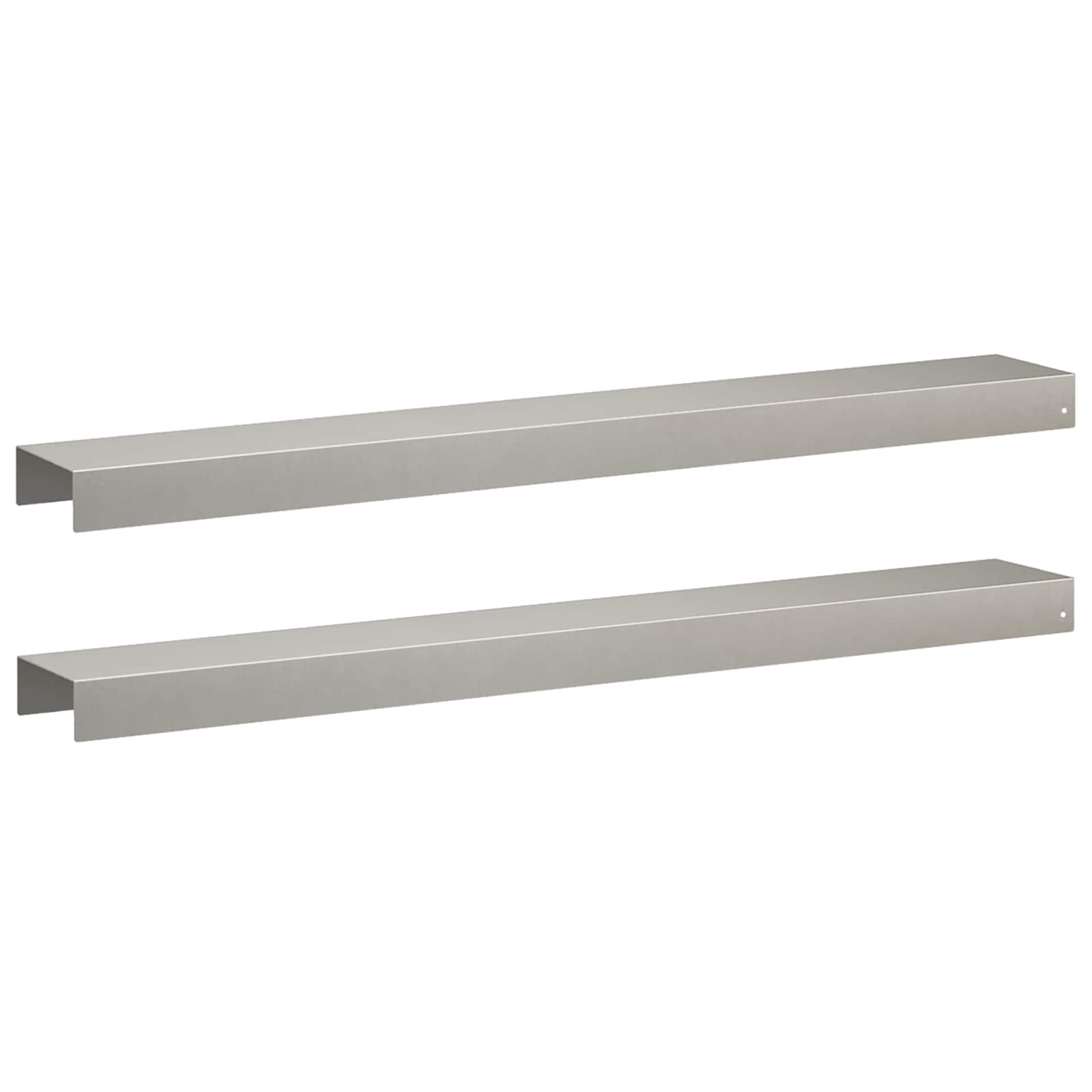Garten-abdeckprofil 2 Stk. 100 X 15 X 5 Cm Edelstahl Silber Vidaxl