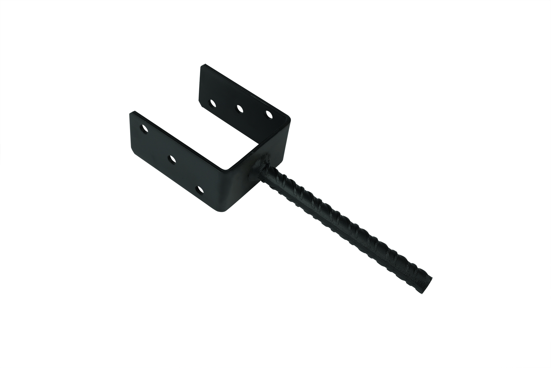 Pfostenträger Zum Einbetonieren Schwarz Für 10 X 10 Cm Pfosten