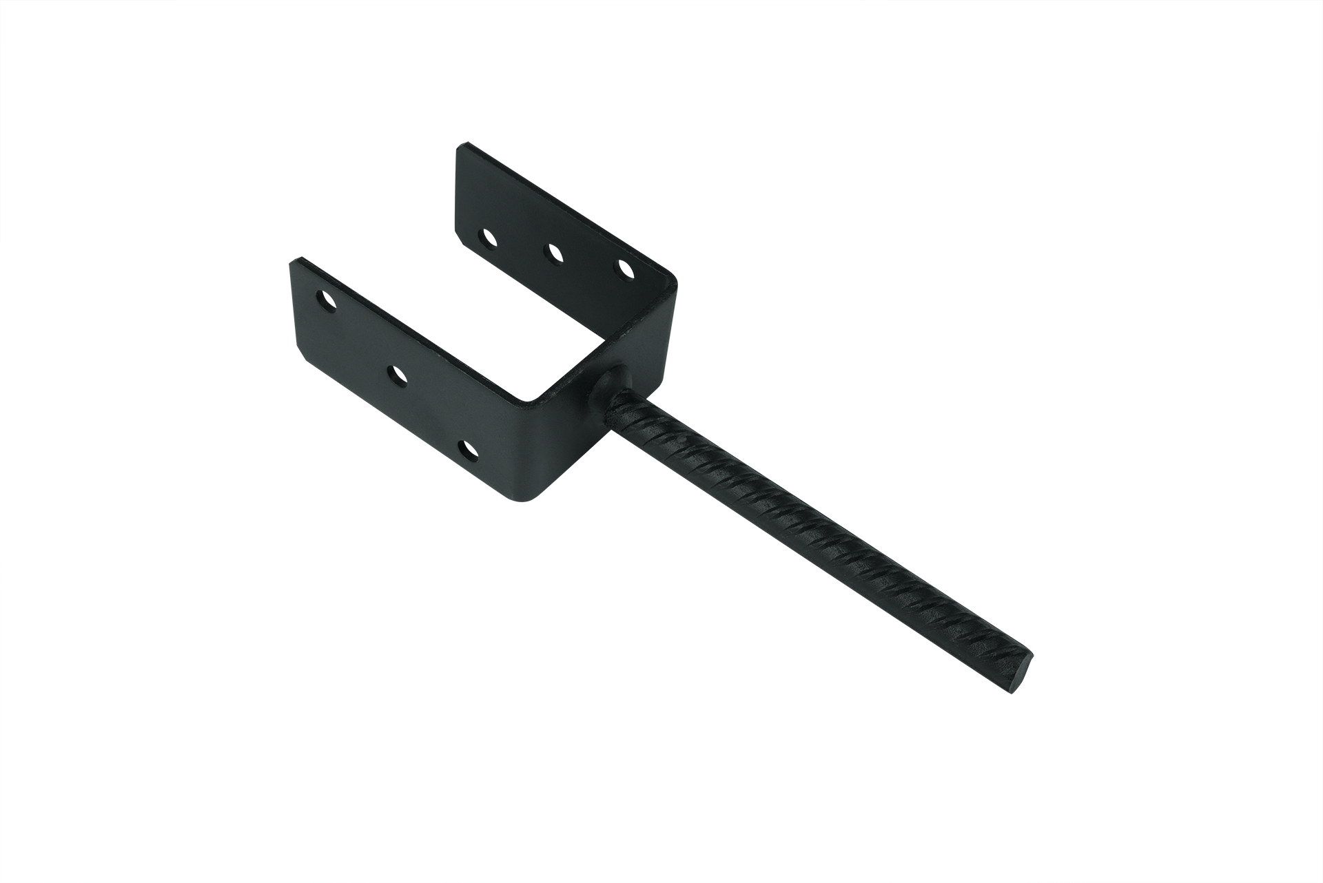 Pfostenträger Zum Einbetonieren Schwarz Für 9 X 9 Cm Pfosten