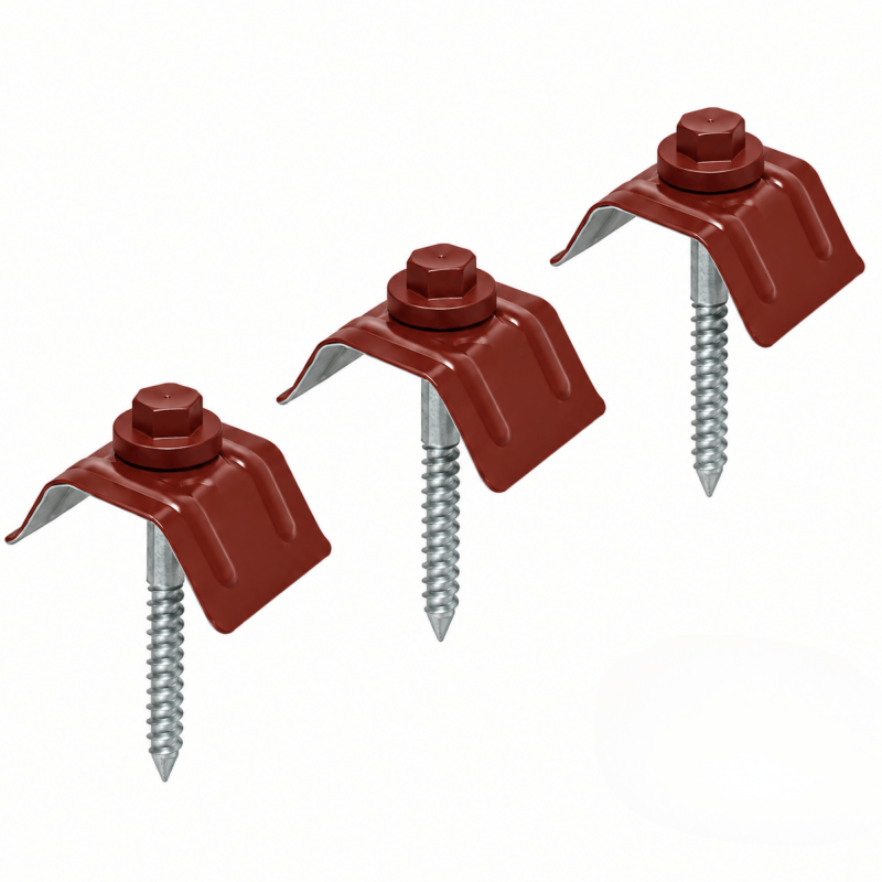 50er Set Trapezblech Schrauben Rotbraun Ral 8012 Für Profil 900/25