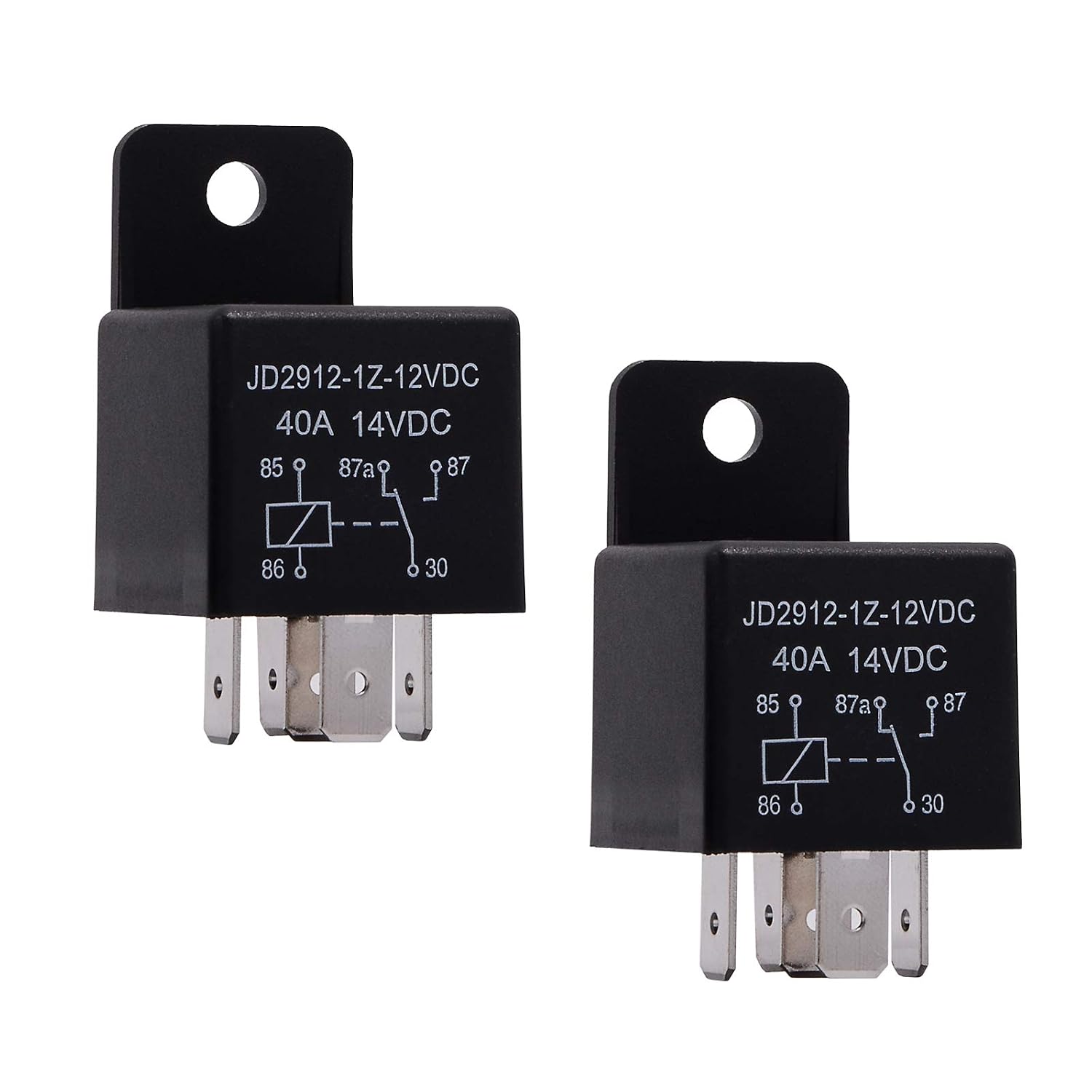 Stück 12v 5-pin Spdt-relais, Modellnr.: Jd2912-1z-12vdc 40a 14vdc, Leistungsschalter, Kfz-relais
