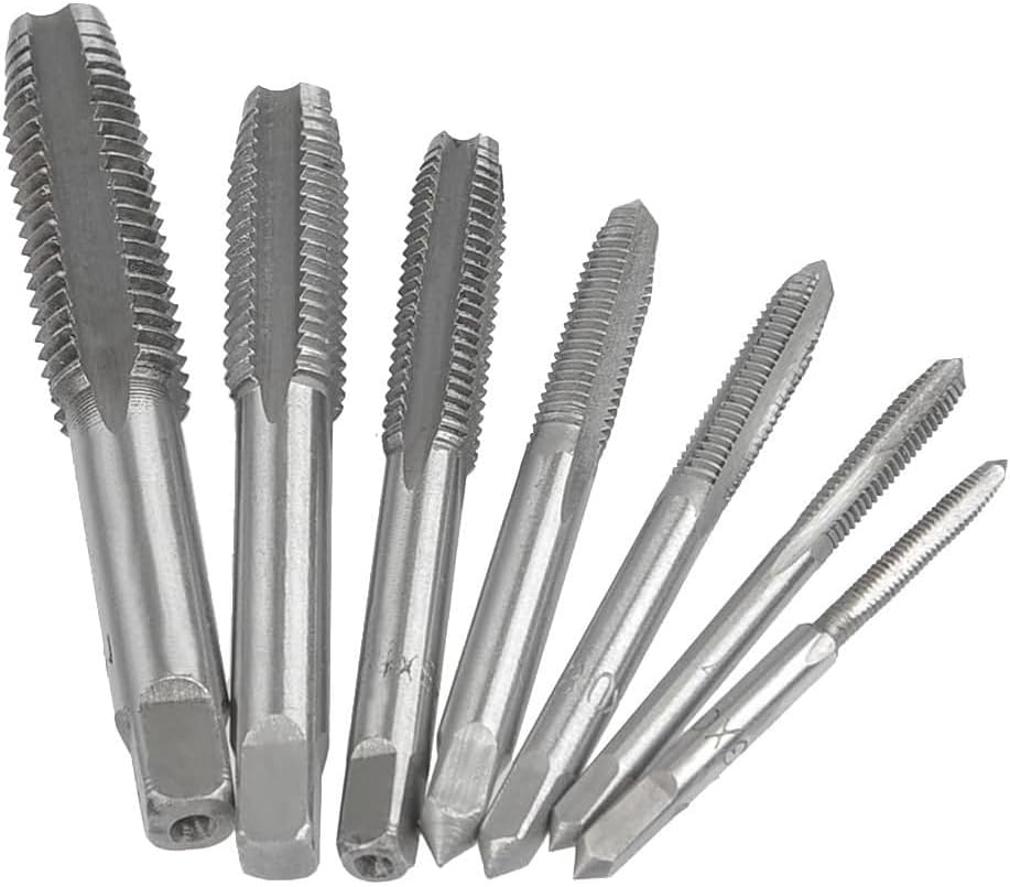 Satz Mit 7 Hss-handgewindebohrern M3 M4 M5 M6 M8 M10 M12