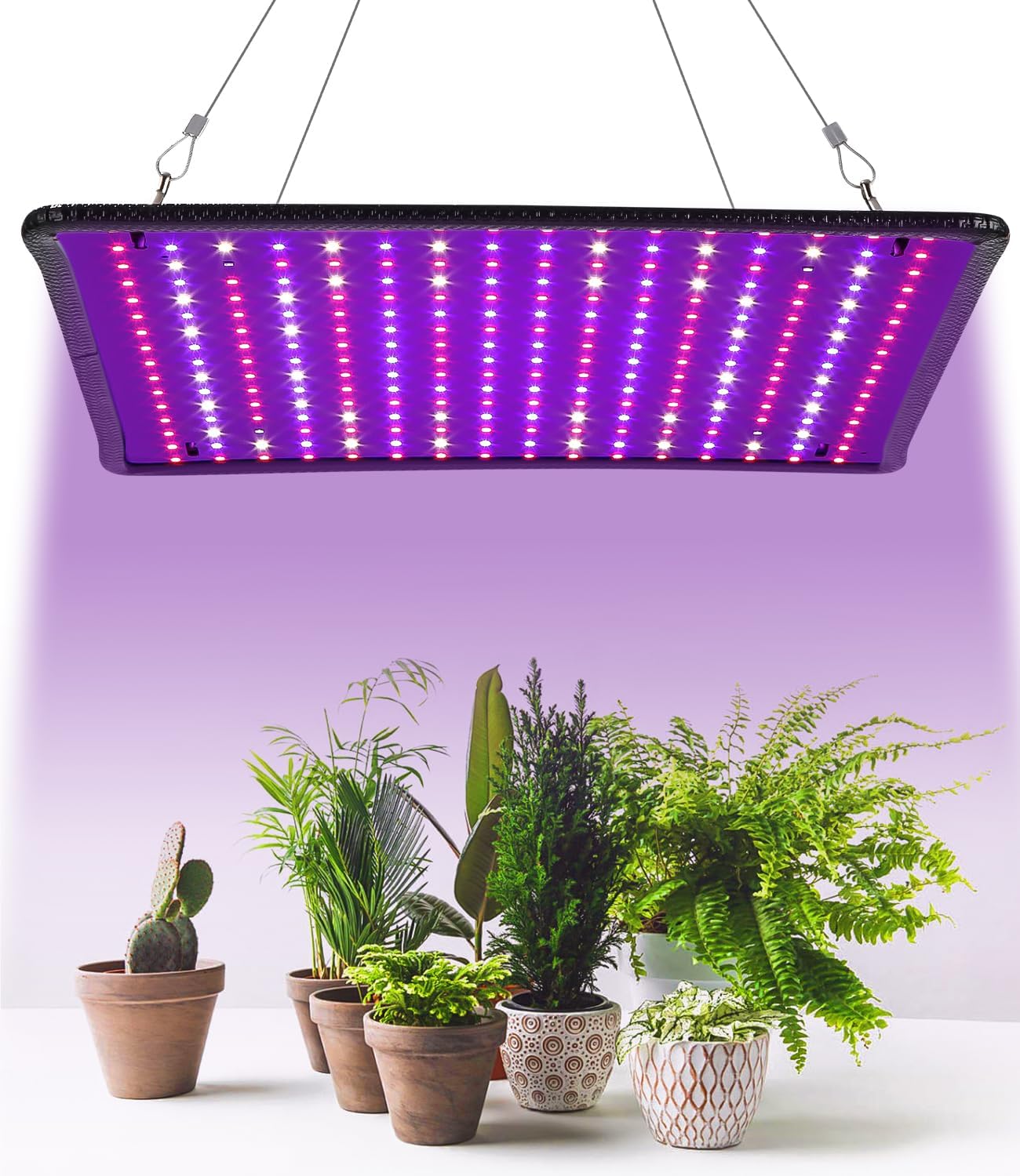 Led-pflanzenlampe, 225-led-pflanzenlichtpanel Für Das Wachstum Und Die Blüte Von Zimmerpflanzen, Vollspektrum-led-pflanzenlicht Für Das Pflanzenwachstum In Innenräumen [energieklasse C]