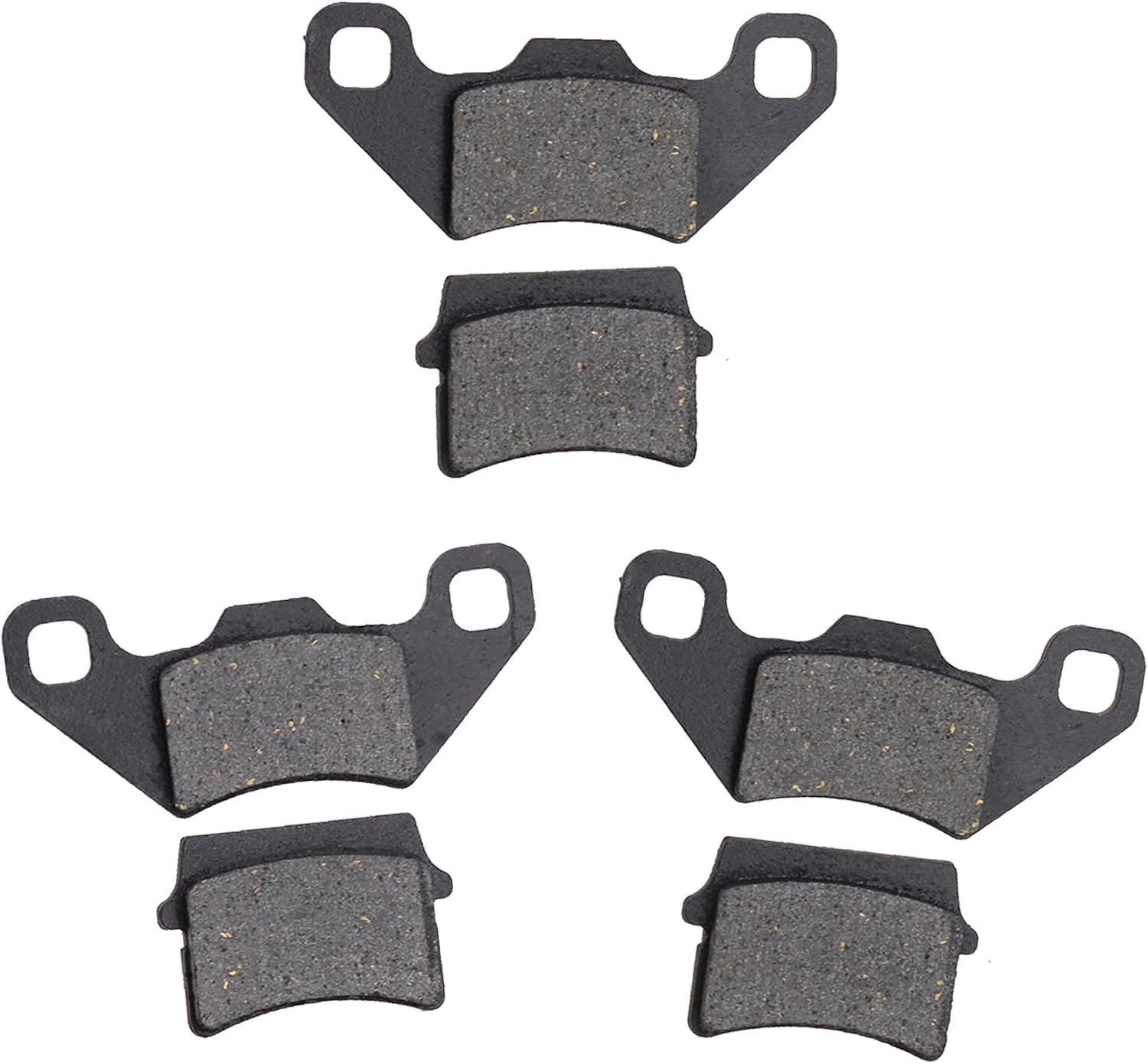 3-teiliger Bremsbelagsatz Für Die Hinterradbremse, Passend Für 50ccm, 70ccm, 90ccm, 110ccm Und 125ccm Pocket Bikes, Mini Bikes, Atvs, Go-karts, Dirt Bikes, Pit Bikes, Quads, Dune Buggys Und Vierräder.