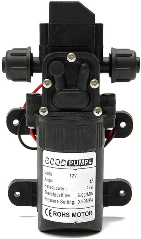 12v Dc 6l/min Selbstansaugende Hochdruckwasserpumpe Mit Automatischer Abschaltung Für Autowäsche, Bootsreinigung Und Gartenbewässerung