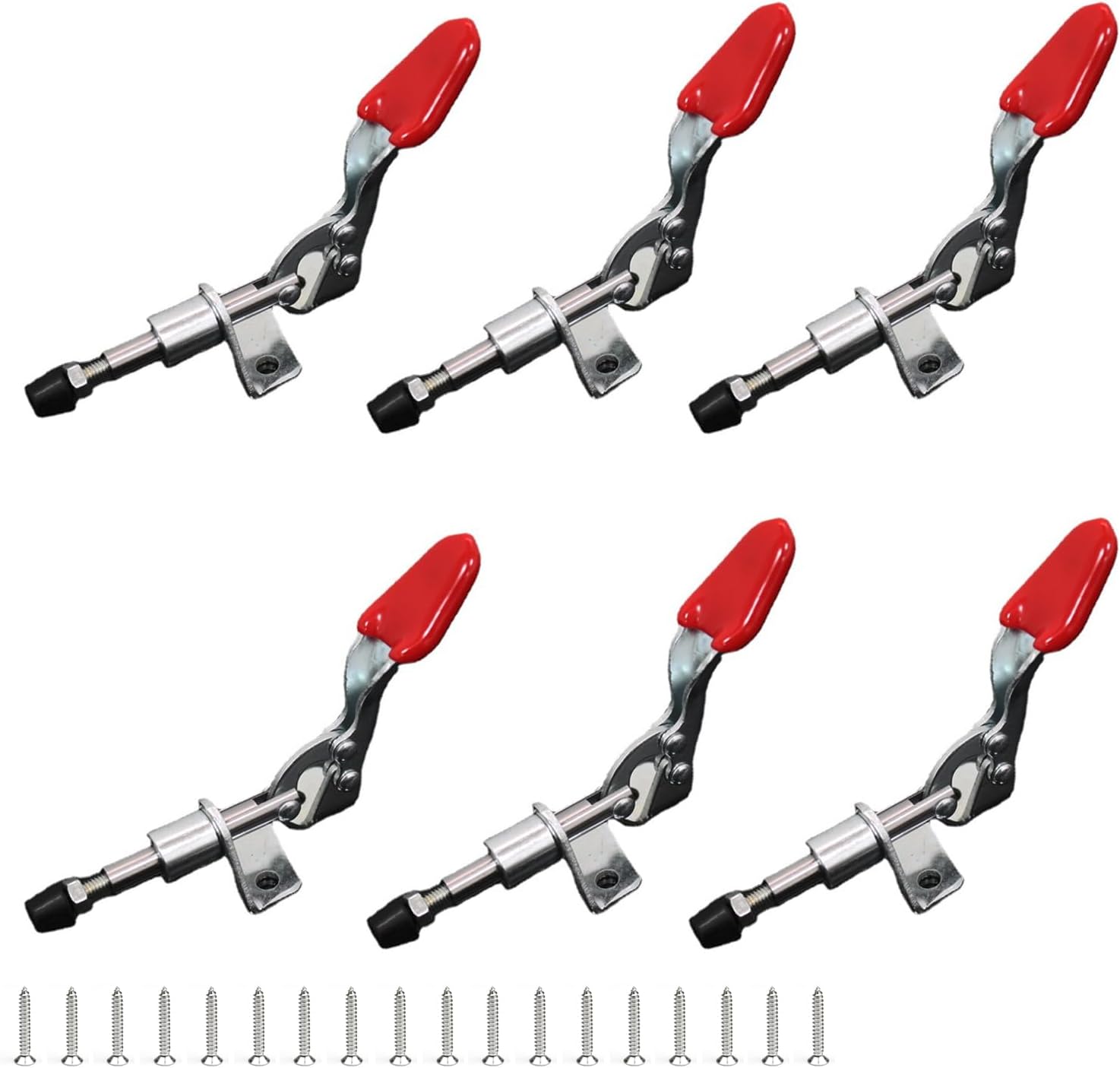 Satz Mit 6 Kniehebelspannern Gh-301-am, Druck-zug-handwerkzeug, Kniehebelspanner Für Maschinenbedienung, Holzbearbeitung Und Schweißen