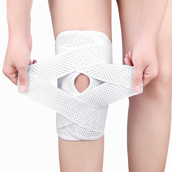 Inonova® Professionelle Knieorthese, Gelenkschutz Und -unterstützung, Meniskus- Und Kniescheibenstabilisierung Bei Körperlicher Aktivität, Elastisch, Größe L (42–47 Cm), Unisex
