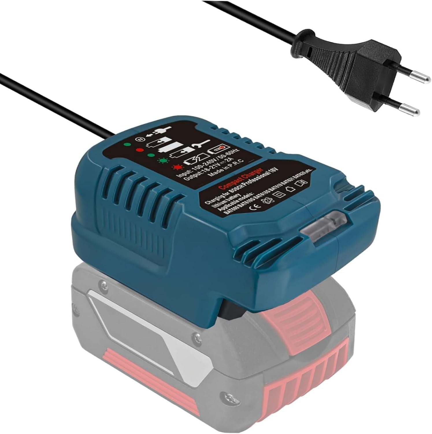 220v Für Bosch Professional 18v Akkuladegerät, Gal1880cv, Ersatz Für Bosch Gba 18v Akku Bat609 Bat610g Bat618g Bat619 (akku Nicht Im Lieferumfang Enthalten)