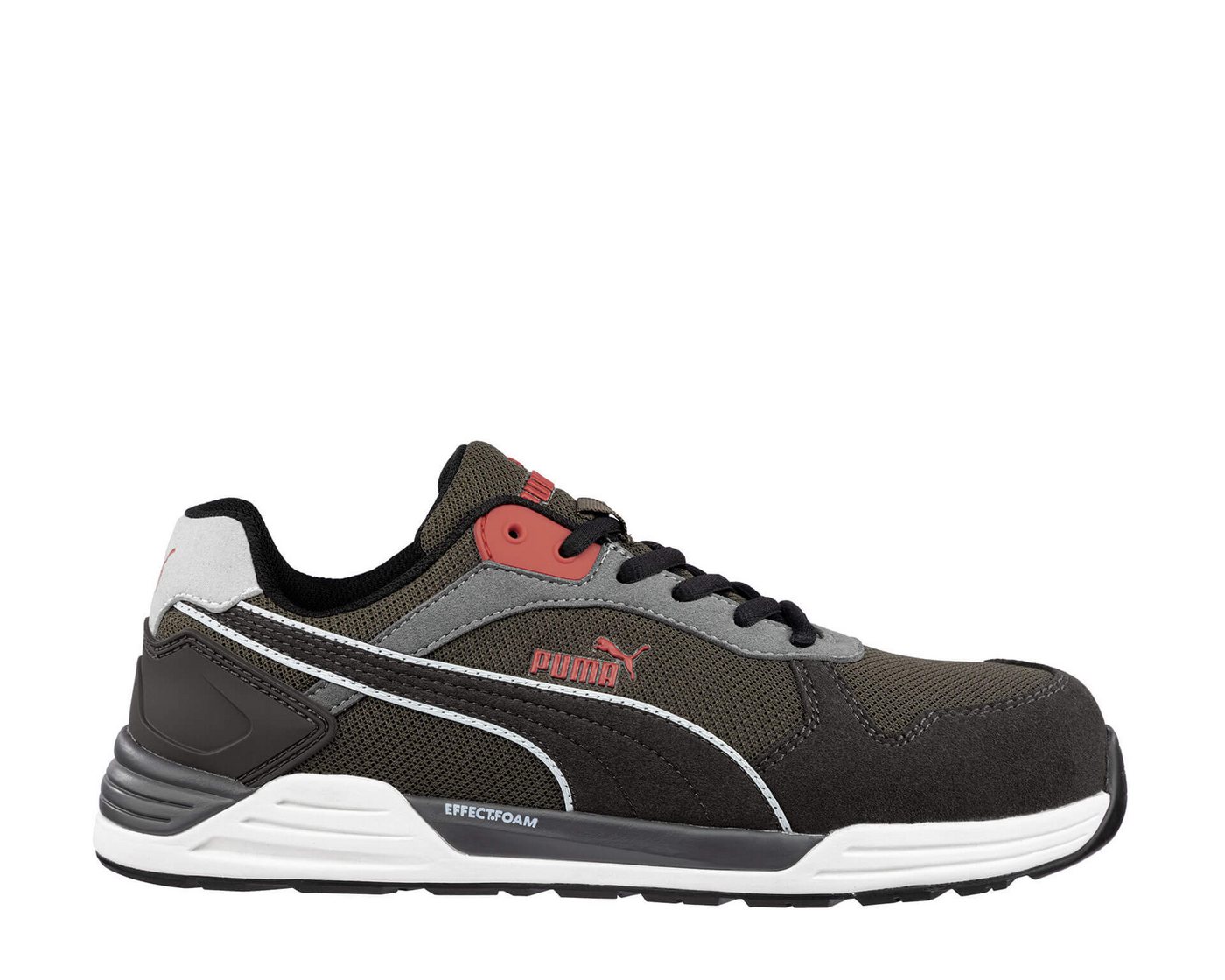 Puma Safety Sicherheitsschuhe Frontside Ivy Low - Braun - S1ps - Größe 45