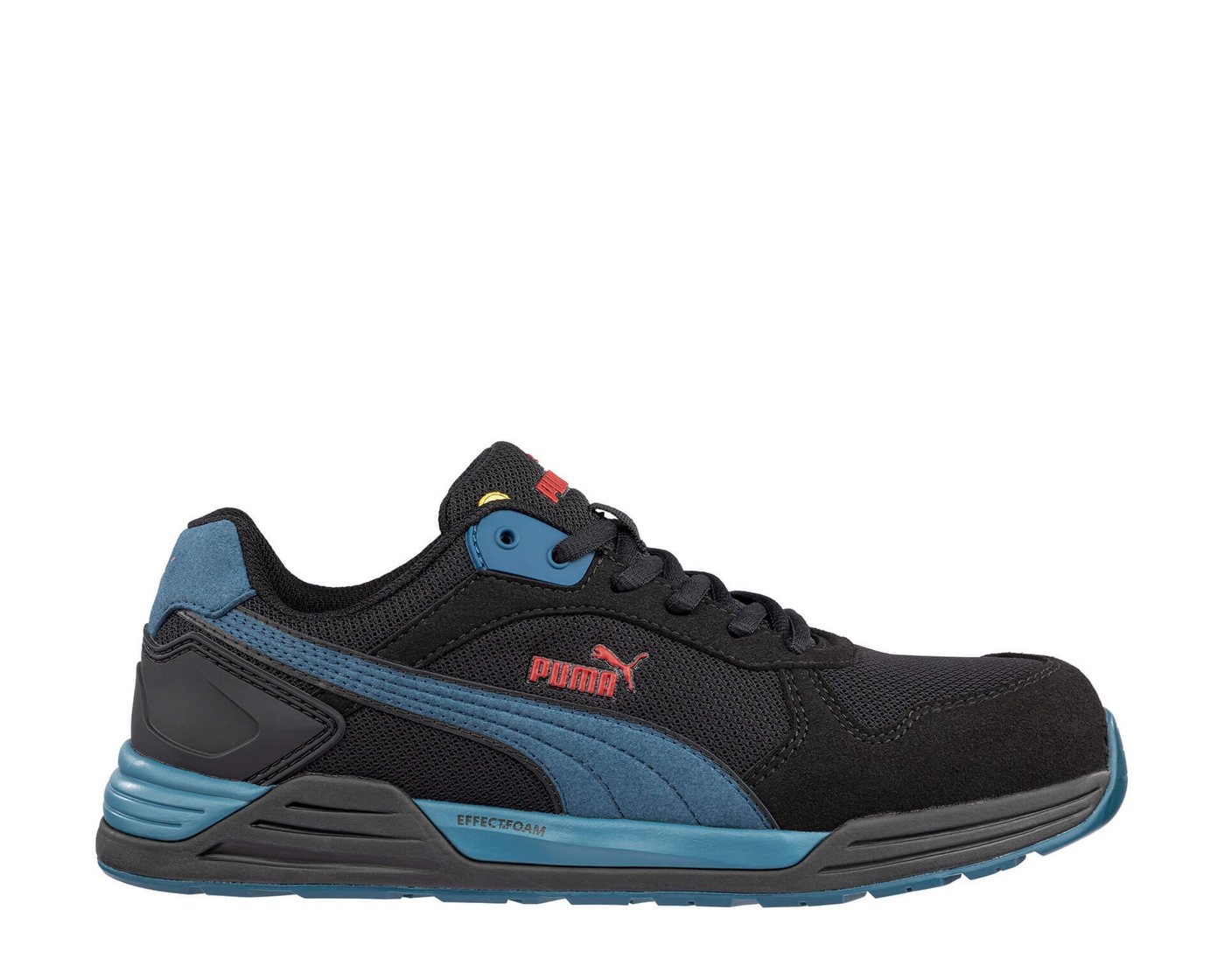 Puma Safety Shoes - Puma Frontside Blk/blue Low S1ps Esd Vegane Sicherheitsschuhe - 42 Eu - Schwarze Bild 2