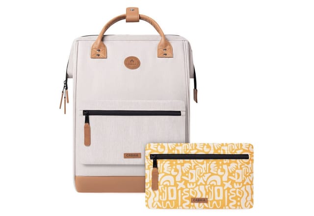 CABAIA Rucksack Melanged Backpack (Set, 3-tlg)