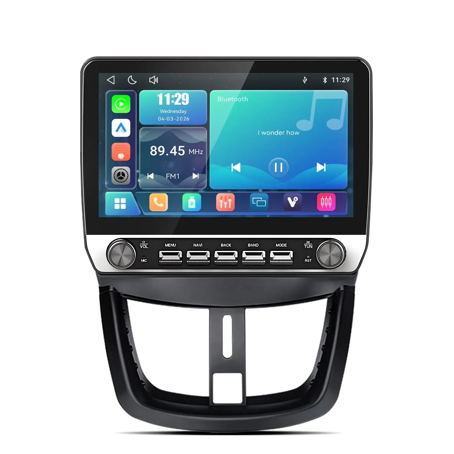 Junsun Autoradio Für Peugeot 207 2006-2015 Linux Mit Tasten + Drehknopf