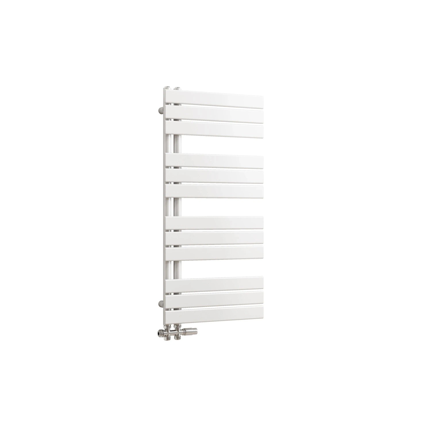 AICA Badheizkörper Flach Heizkörper 104.2x50cm 629W Weiß Handtuchtrockner mit Seitenanschluss