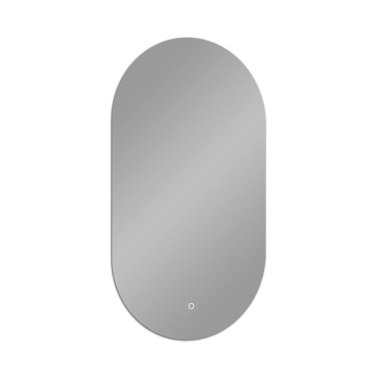 Aica Sanitär Badspiegel 45x75 cm Spiegel mit LED Beleuchtung Kaltweiß Dimmbar Memory Touch Wandschalter