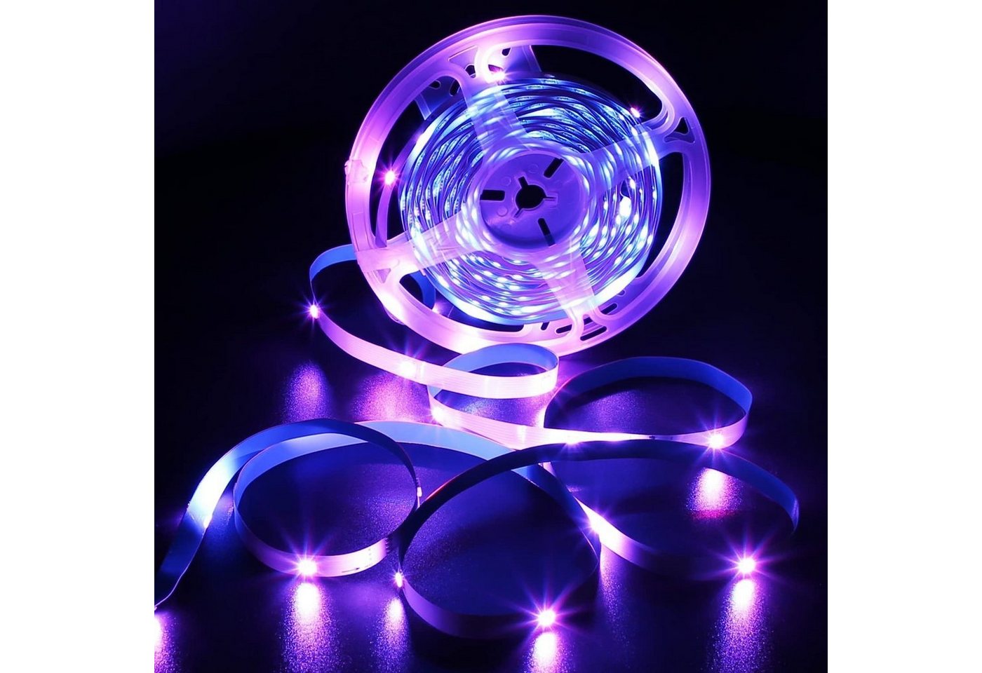 ZMH LED-Streifen RGB einstellbar mit Fernbedienung App LED-Streifen Wohnzimmer, 20M, Music Sync mit Ferbedienung RGB Esszimmer Flur Bild 3