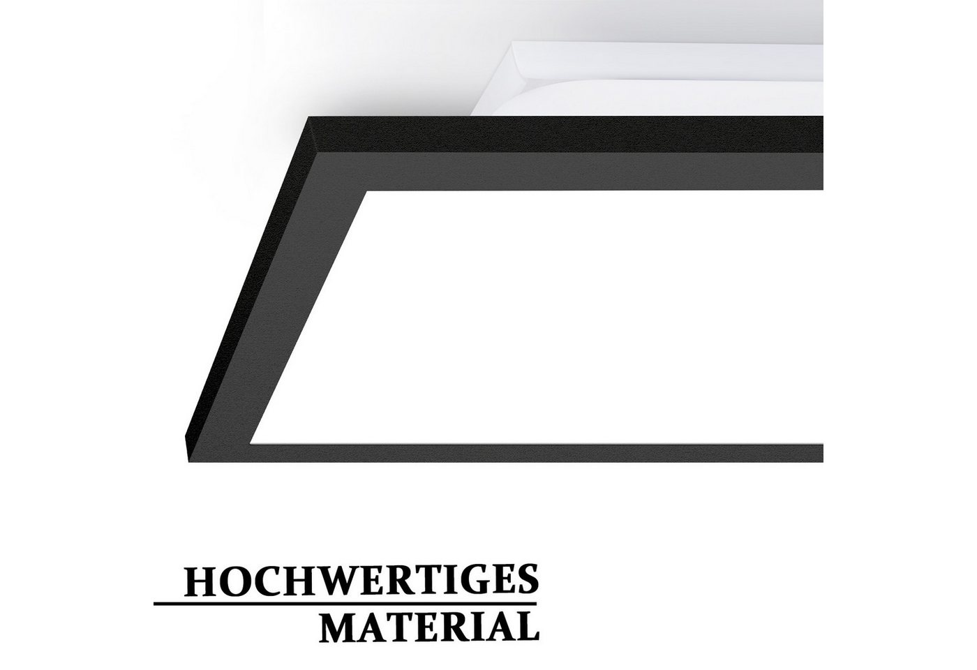 ZMH LED Deckenleuchte Wohnzimmer Deckenpanel Dimmbar Lang RGB Farbwechsel Werkstatt Flur, Backlight, LED fest integriert, RGB Bild 3