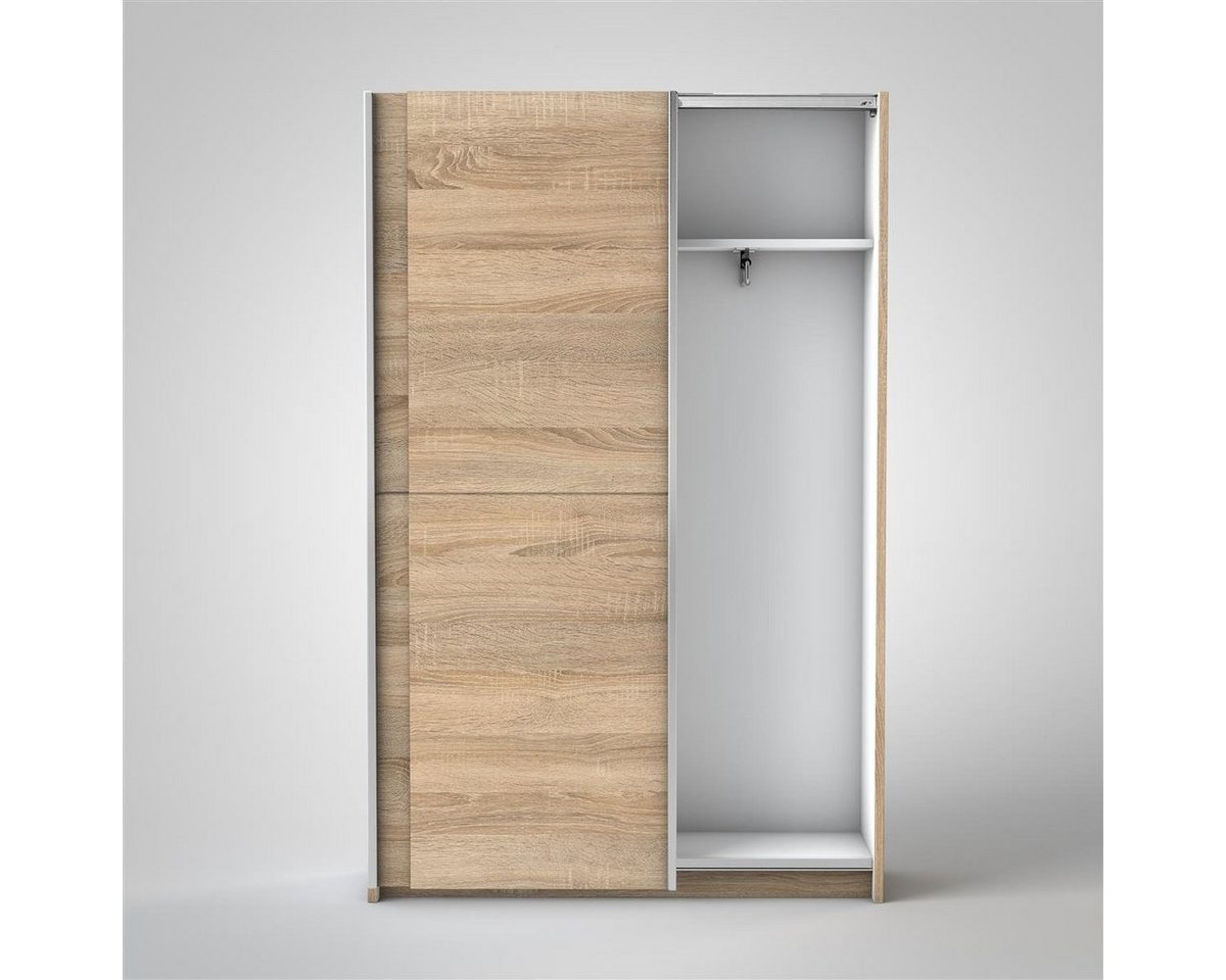 möbelando Schwebetürenschrank Fred 125 x 195,5 x 38 cm (B/H/T) Bild 5