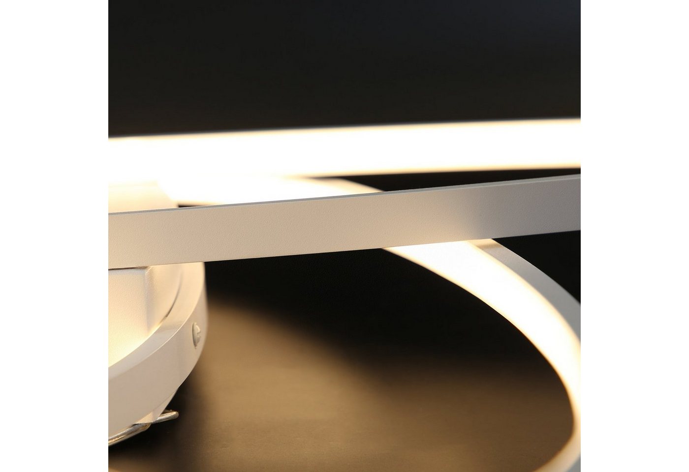 ZMH LED Deckenleuchte Wohnzimmer Dimmbar mit Fernbedienung Deckenlampe Modern Flur, LED fest integriert, 3000-6500K