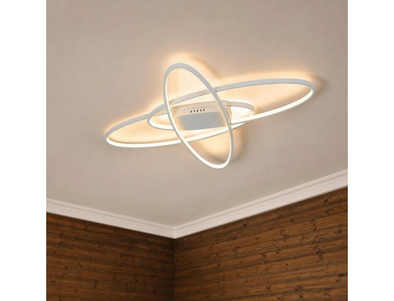 ZMH LED Deckenleuchte Wohnzimmer Dimmbar mit Fernbedienung Deckenlampe Modern Flur, LED fest integriert, 3000-6500K Bild 5