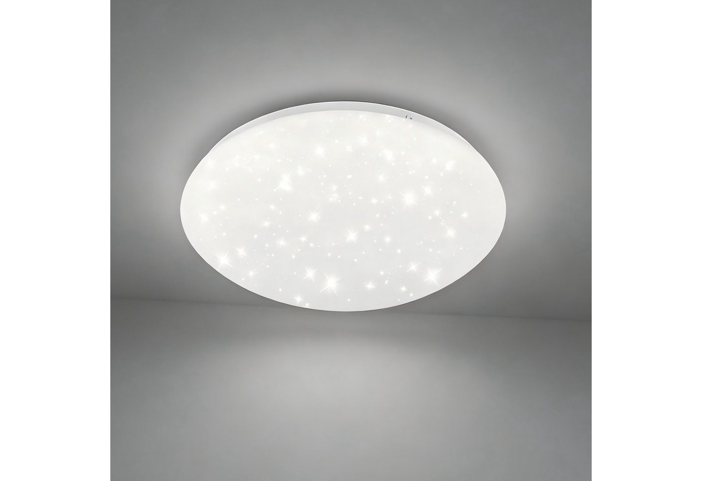 ZMH LED-Sternenhimmel Wohnzimmer Modern Sternenhimmel Deckenlampe Rund/Quadratisch, LED fest integriert, Kaltweiß-6000K, Kinderzimmer Küchenlampe Eckig Flur Küche Bild 5
